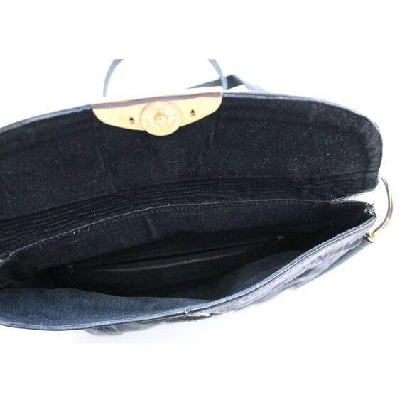 DIOR Leather Vintage 80s Crossbody Shoulder Bag Black Rare - Picture 6 of 9